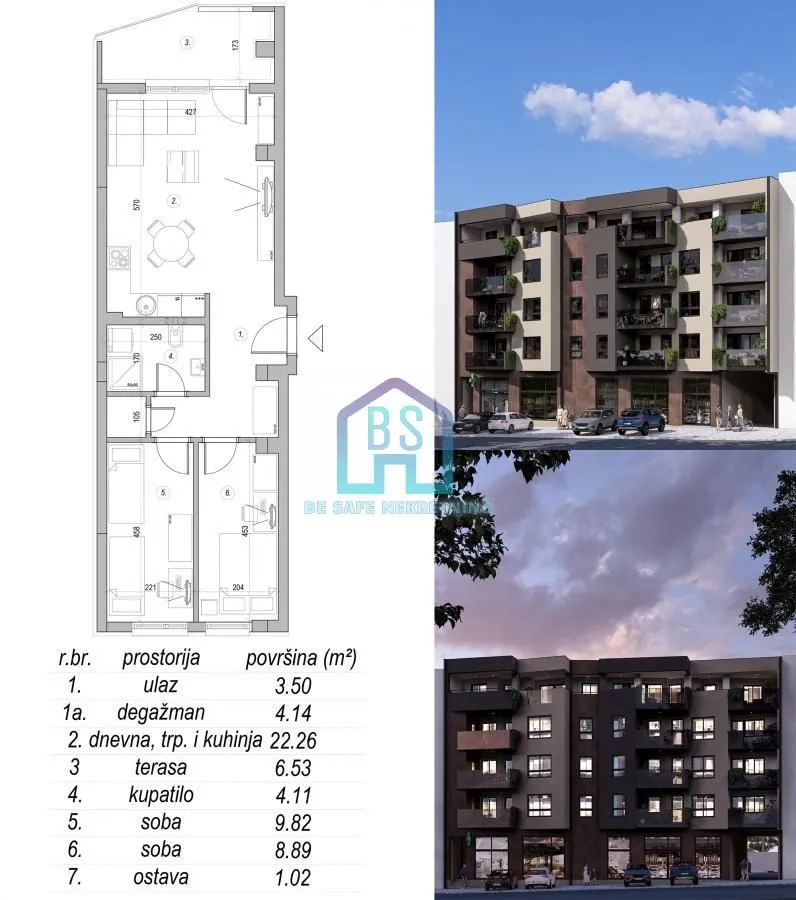 Prodaja, dvosoban stan, 60m², Mišeluk, Petrovaradin