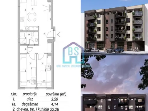 Prodaja, dvosoban stan, 60m², Mišeluk, Petrovaradin - image 2
