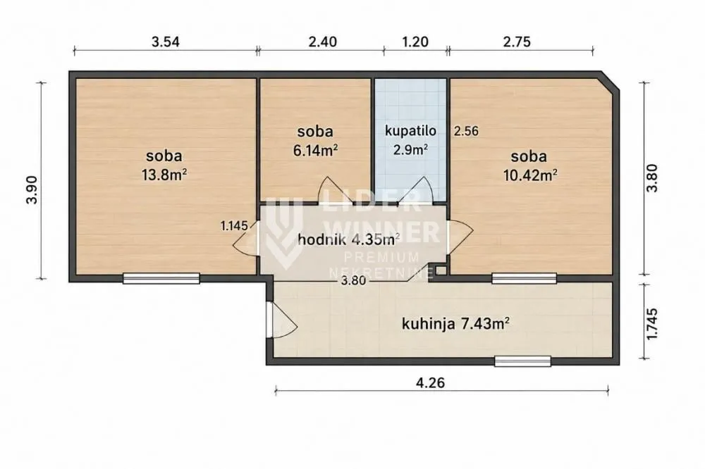 Prodaja, dvosoban stan, 45m², Bogoslovija, Palilula Sve Podlokacije