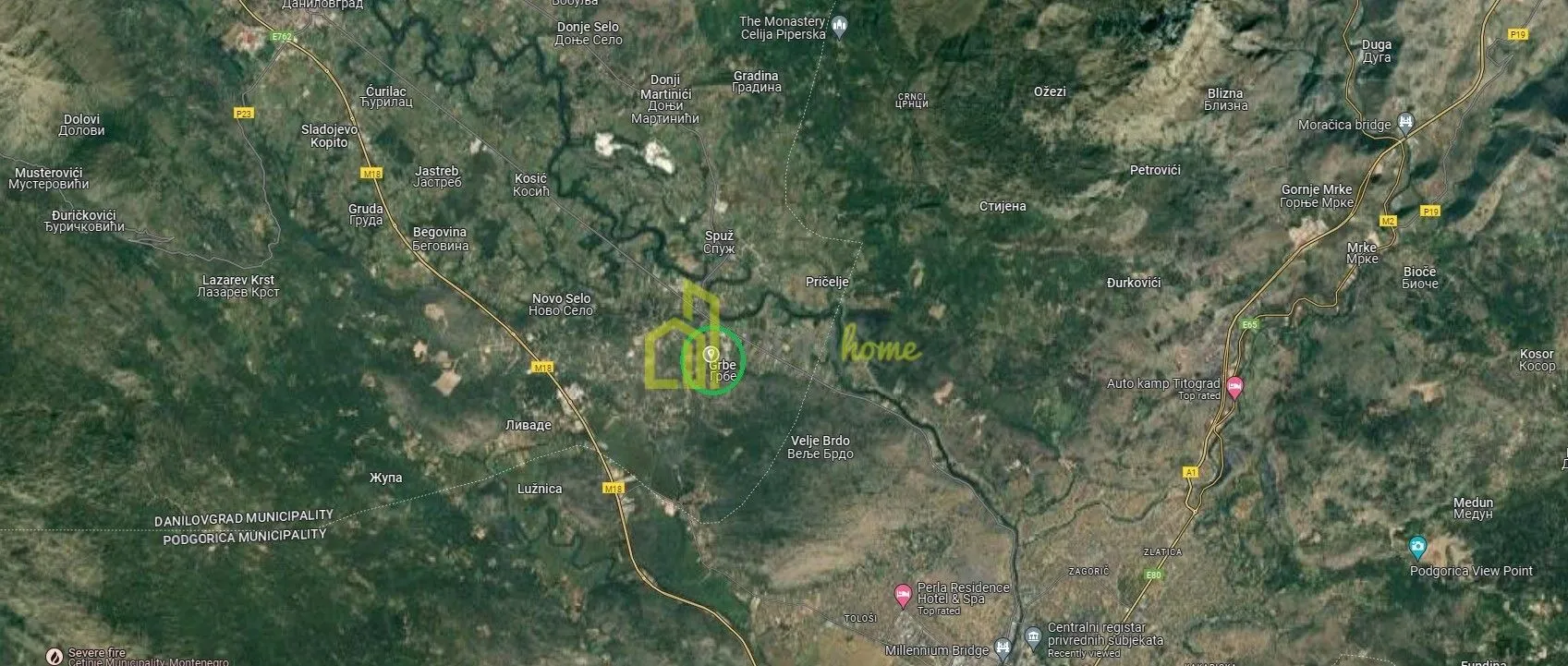 Prodaja, plac, 2000m², Grbe, Danilovgrad