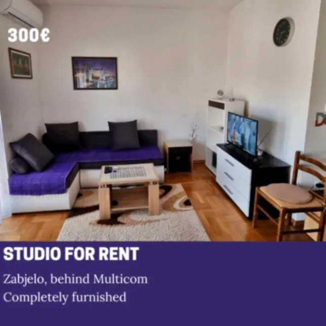 Rent, studio apartment, 25m², Zabjelo, Podgorica