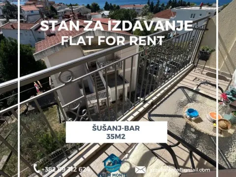 Izdavanje, stan, 35m², Šušanj, Bar - image 1