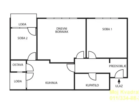 Prodaja, dvosoban stan, 60m², Lion, Zvezdara Sve Podlokacije - image 12