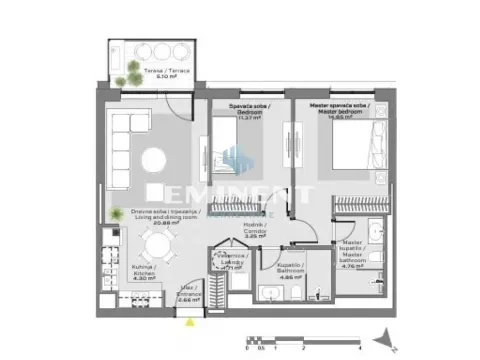 Prodaja, trosoban stan, 74m², Savski Venac, Beograd - image 5