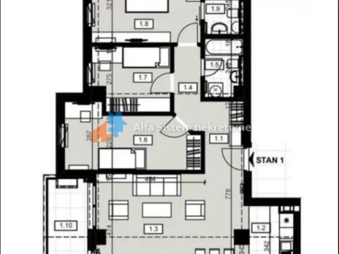 Rent, four bedroom apartment, 100m², Novi Beograd Blok 23, Novi Beograd Sve Podlokacije - image 14