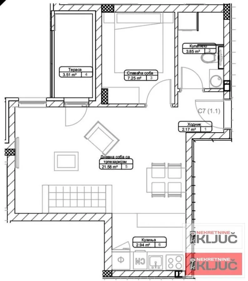 Prodaja, dvosoban stan, 40m², Telep, Novi Sad Sve Podlokacije