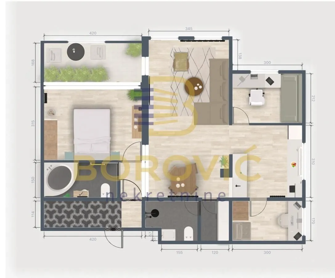Sale, three bedroom apartment, 85m², Višnjička Banja, Palilula Sve Podlokacije