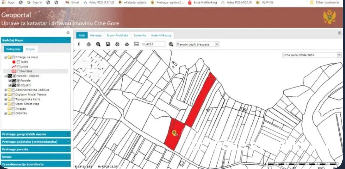 Prodaja, plac, 9803m², Beri, Podgorica
