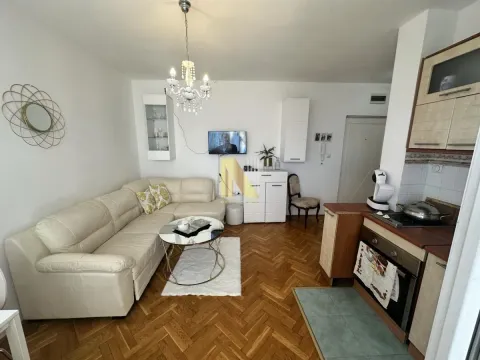 Dnevni boravak sa garniturom i trpezarijskim delom u sklopu prostorije. - image 3