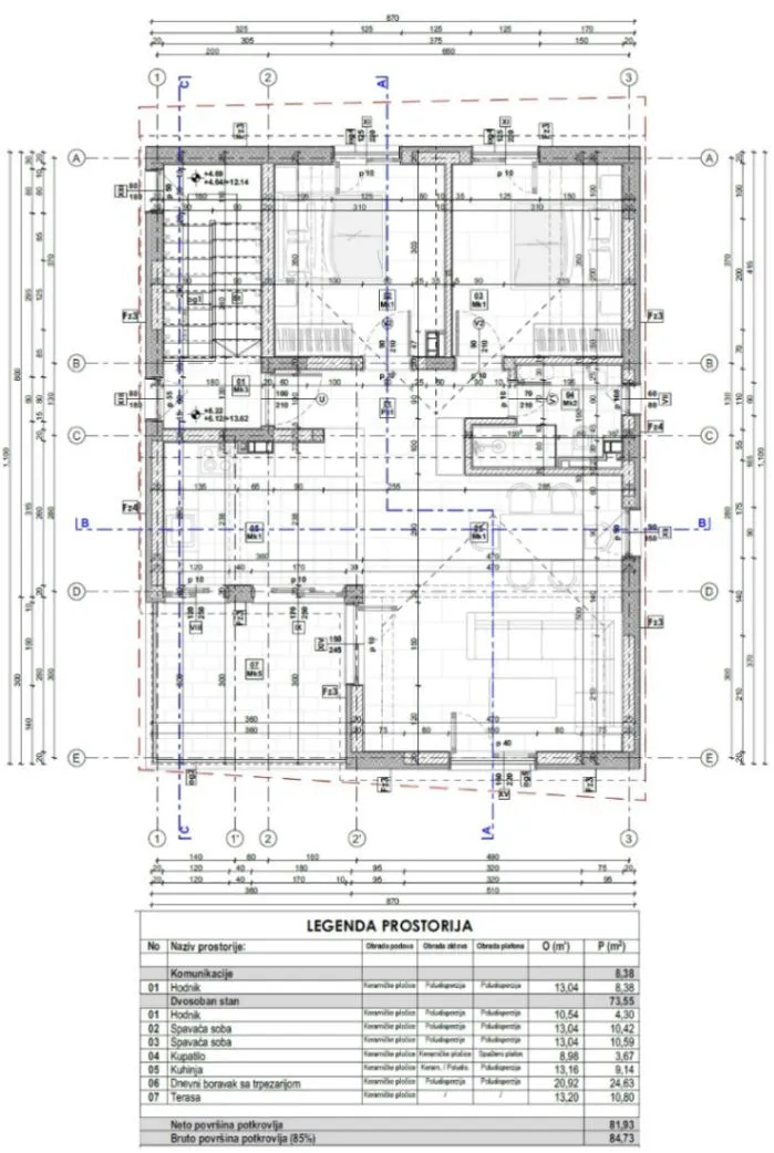 Prodaja, dvosoban stan, 73m², Herceg Novi, Crna Gora