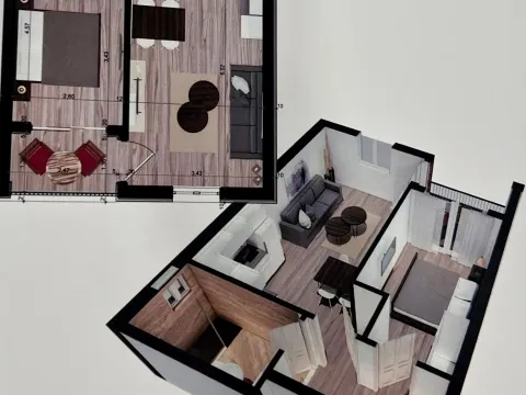 Sale, one bedroom apartment, 46m², Ilino, Bar - image 7