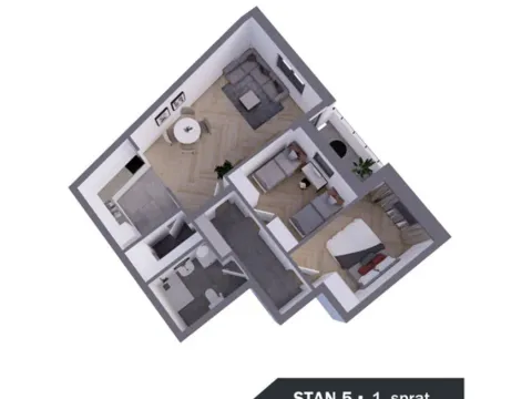 Prodaja, jednosoban stan, 66m², Podbara, Novi Sad Sve Podlokacije - image 2