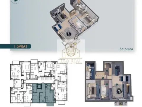 Sale, three bedroom apartment, 67m², Zemun Sve Podlokacije, Beograd