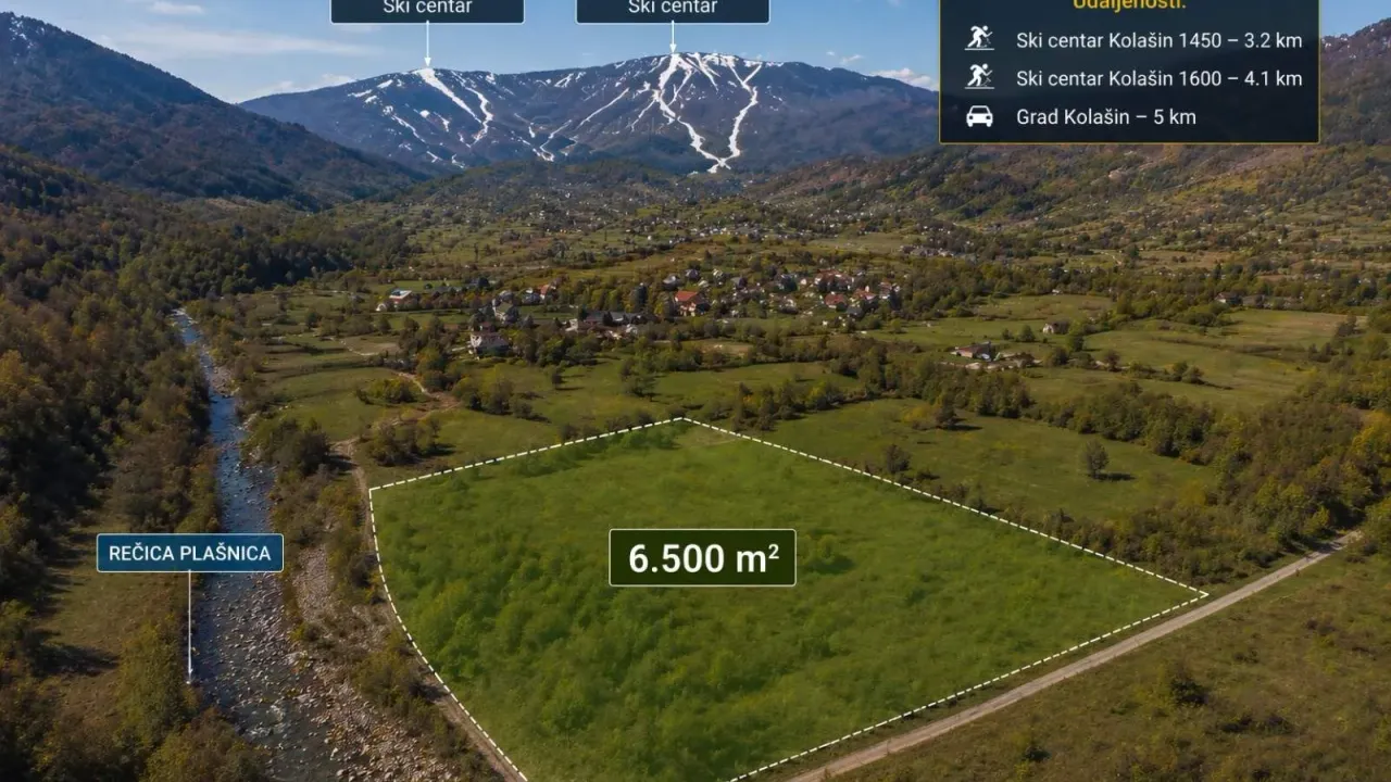 Prodaja, plac, 6500m², Blatina, Kolašin