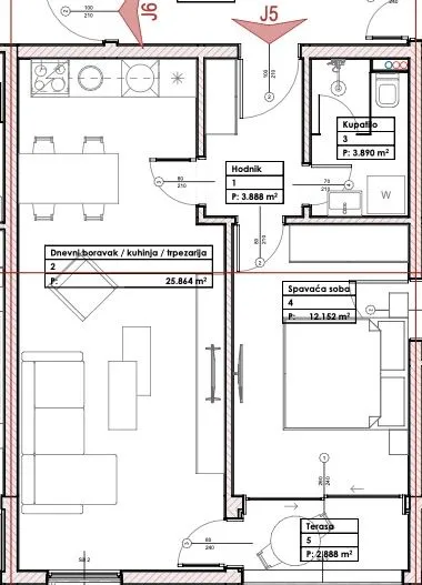 Prodaja, stan, 46m², Budva, Crna Gora