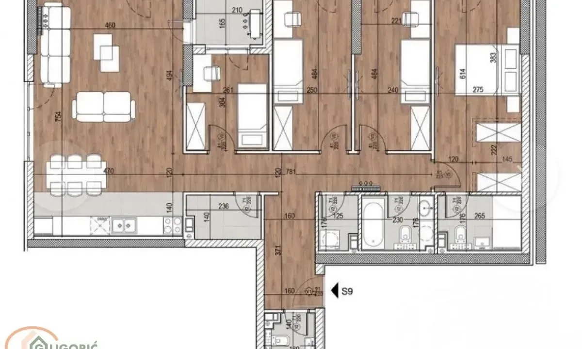 Sale, four bedroom apartment, 114m², Tošin bunar, Novi Beograd Sve Podlokacije