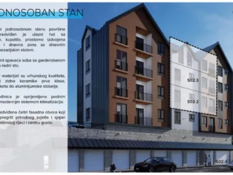 Sale, one bedroom apartment, 47m², Kolašin, Crna Gora