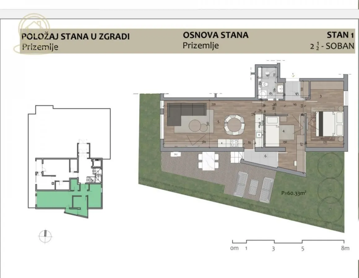 Prodaja, dvosoban stan, 56m², Medijana, Niš