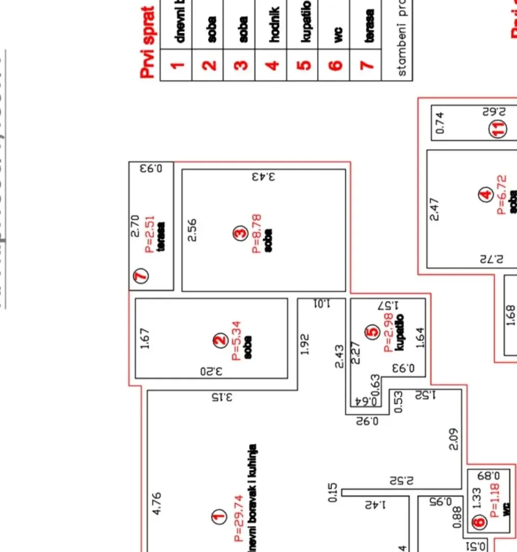Rent, two bedroom apartment, 56m², City Kvart, Podgorica