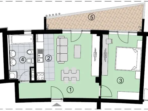 Prodaja, jednosoban stan, 58m², Bečići, Budva - image 5