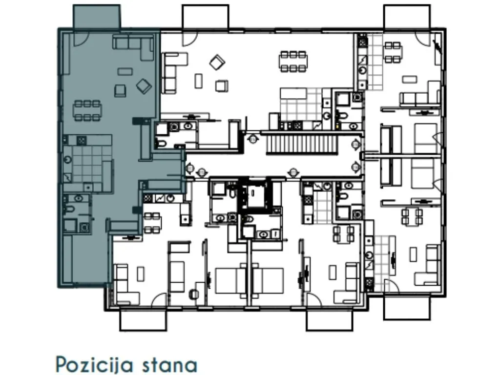 Prodaja, jednosoban stan, 88m², Altina, Beograd