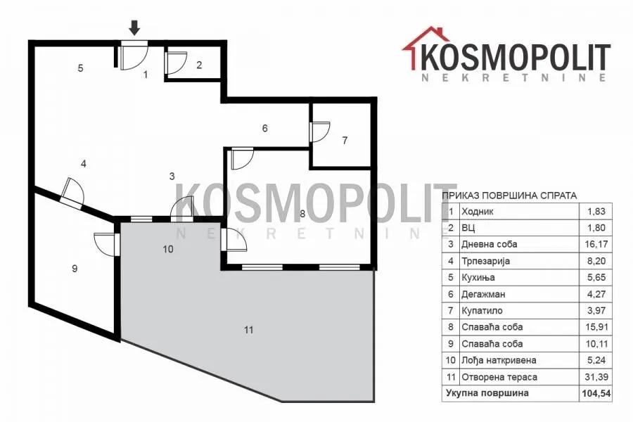 Sale, three bedroom apartment, 63m², Dušanovac, Voždovac Sve Podlokacije