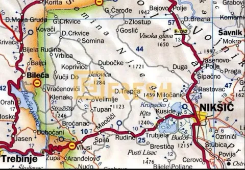 Geografska karta koja prikazuje lokaciju i okolne puteve. - image 2