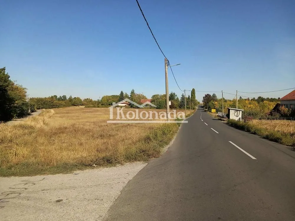 Pogled na plac pored asfaltnog puta sa zelenilom u okruženju.