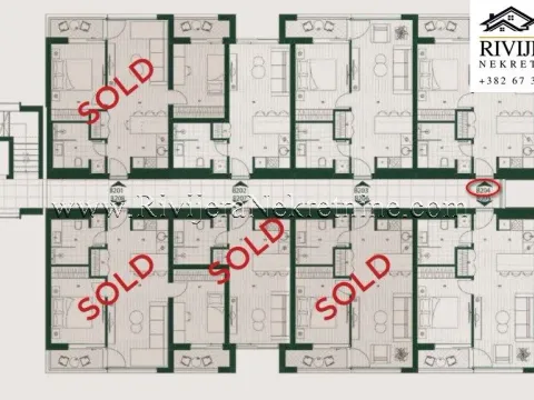 Prodaja, jednosoban stan, 44m², Mrčevac, Tivat - image 10