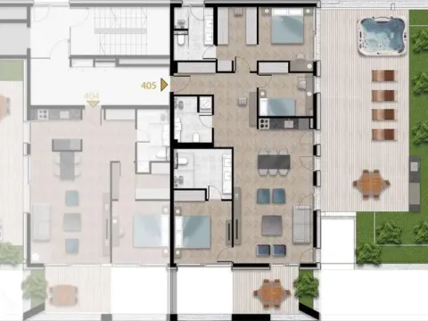 Prodaja, trosoban stan, 231m², Tivat, Crna Gora