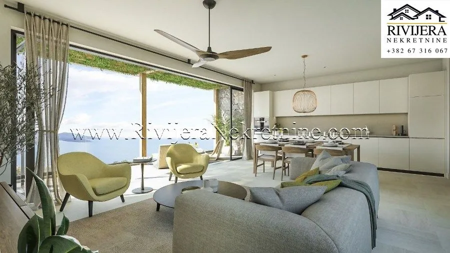Prodaja, dvosoban stan, 88m², Tivat, Crna Gora