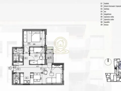 Sale, three bedroom apartment, 59m², Palilula, Niš - image 4