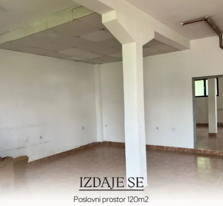 Izdavanje, poslovni prostor, 120m², Zabjelo, Podgorica