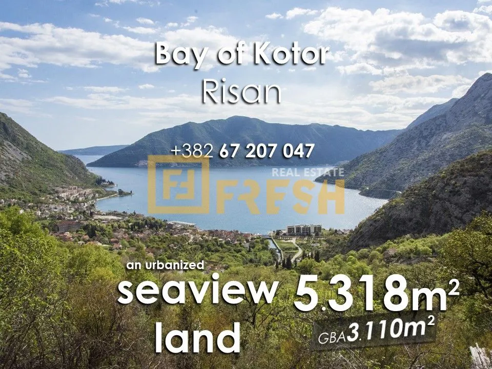 Prodaja, plac, 5318m², Kotor, Crna Gora
