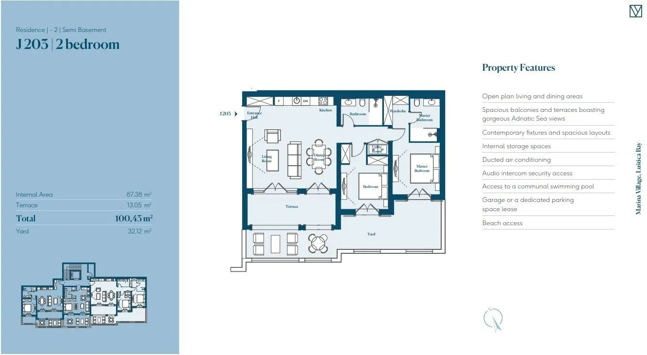 Prodaja, dvosoban stan, 100m², Tivat, Crna Gora
