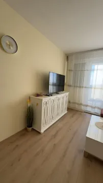 Dnevna soba sa televizorom na komodi i izlazom na terasu. - image 9
