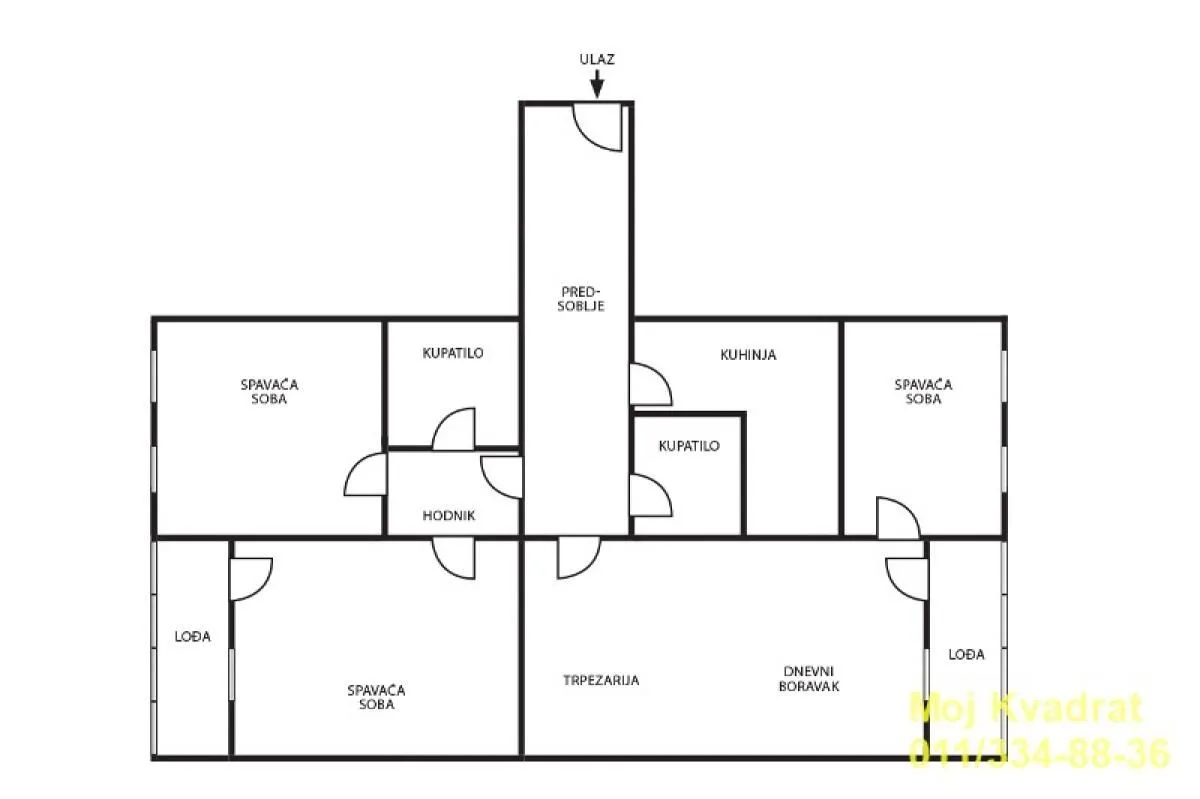 Sale, four bedroom apartment, 103m², Novi Beograd Blok 67, Novi Beograd Sve Podlokacije