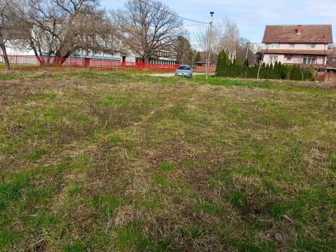 Pogled na prostrani travnati plac sa drvećem i okolnim kućama. - image 5