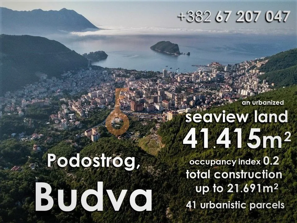 Sale, land lot, 41645m², Budva, Crna Gora