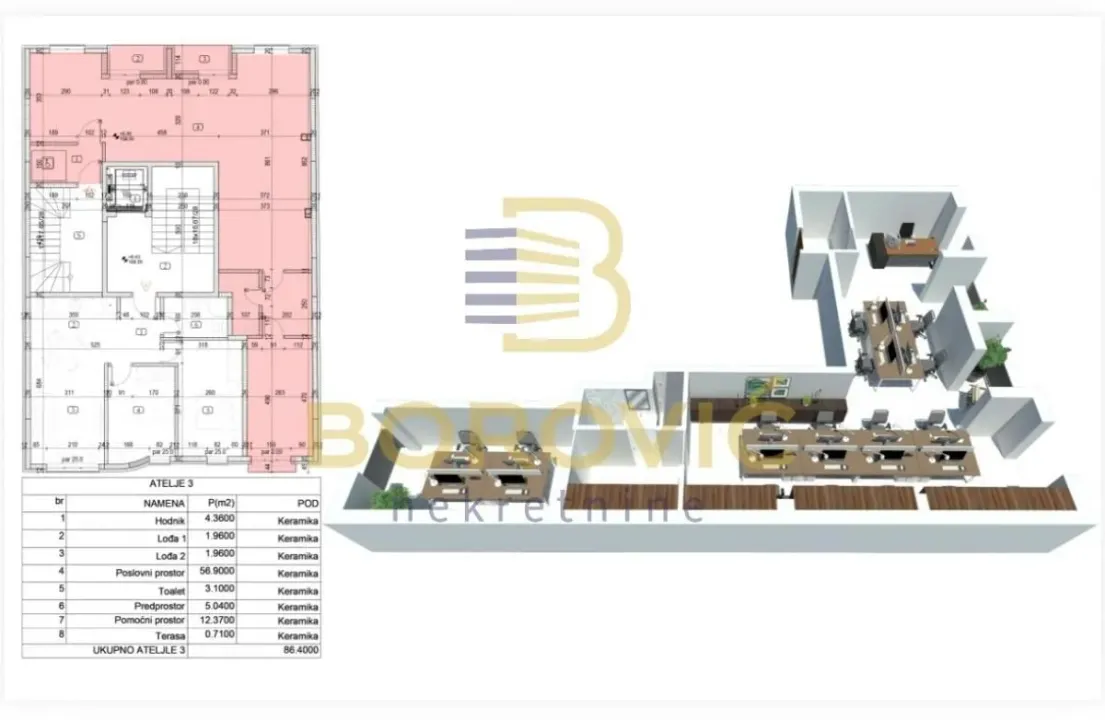 Prodaja, poslovni prostor, 86m², Dušanovac, Voždovac Sve Podlokacije