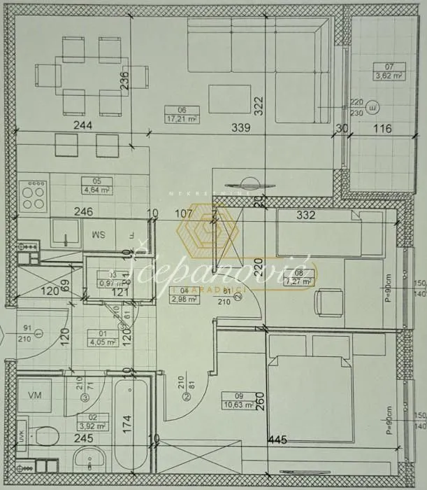 Prodaja, trosoban stan, 55m², Novo naselje, Novi Sad