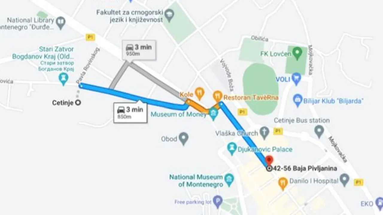 Sale, land lot, 3800m², Cetinje, Crna Gora