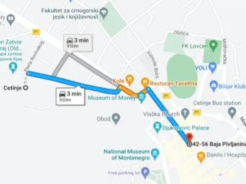 Zemljište in Cetinje