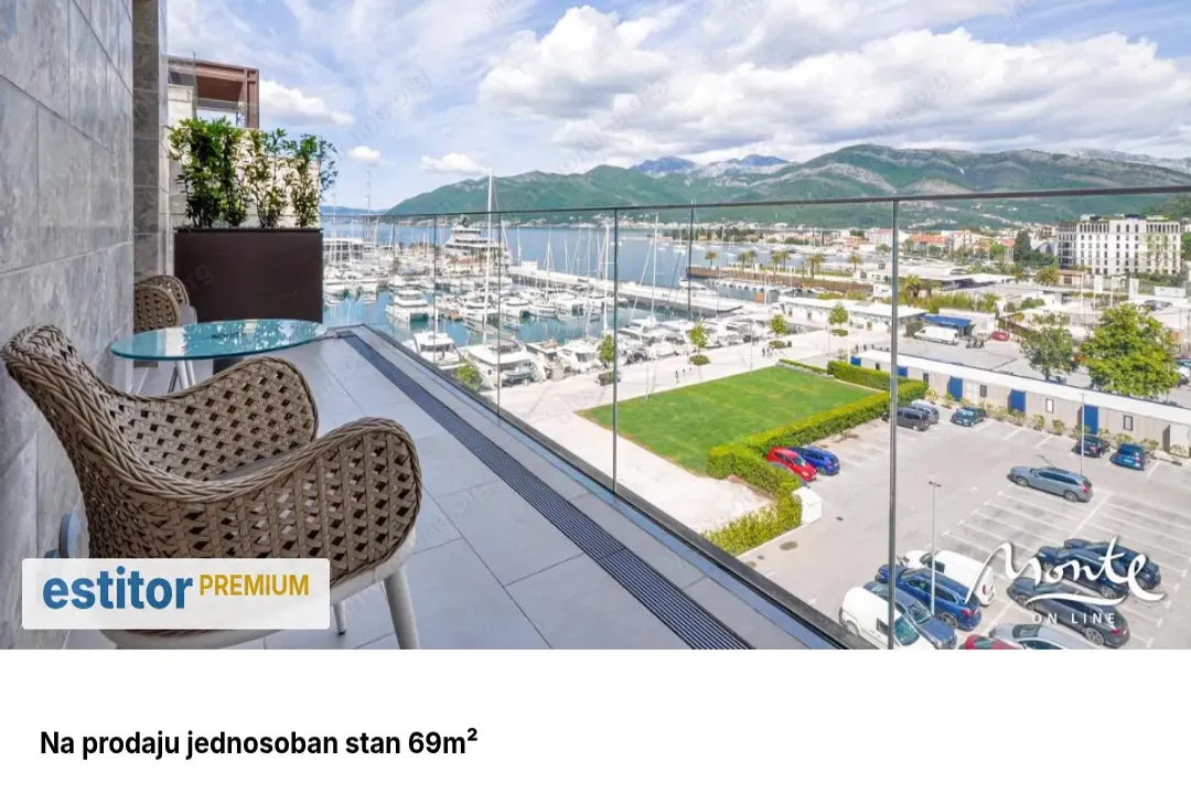Prodaja, jednosoban stan, 69m², Porto Montenegro, Tivat