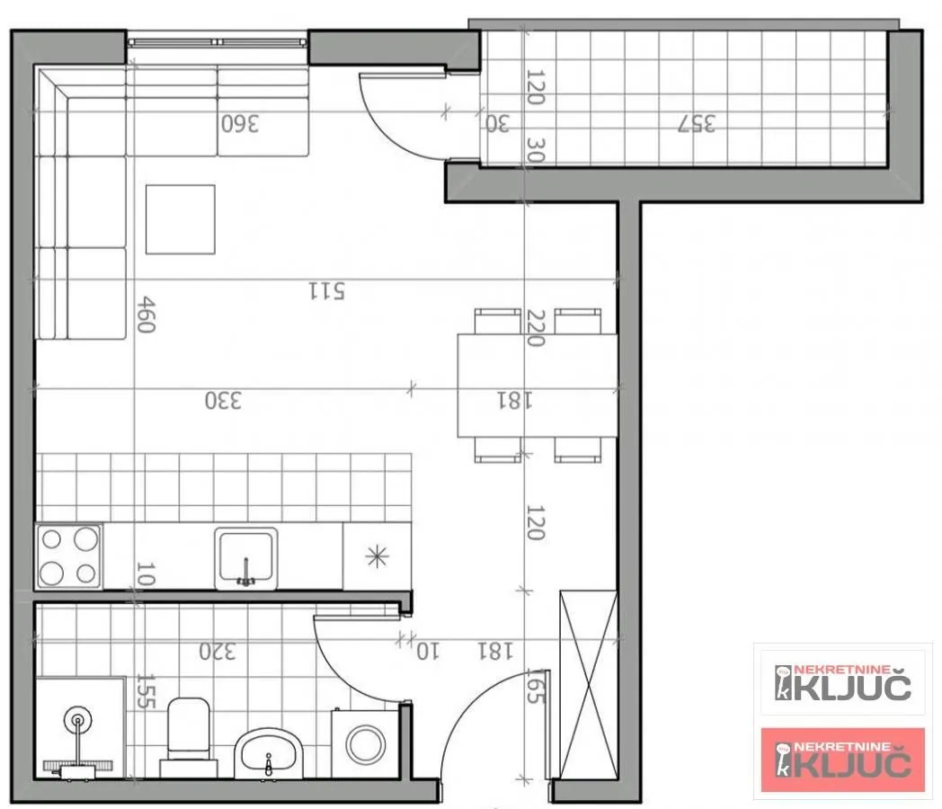 Prodaja, jednosoban stan, 34m², Sremska Kamenica, Petrovaradin