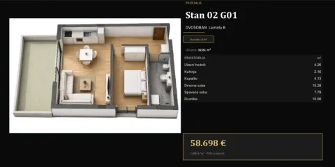 Prodaja, dvosoban stan, 30m², Adice, Novi Sad Sve Podlokacije - image 3