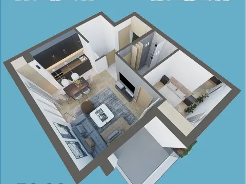 Sale, two bedroom apartment, 52m², Stari Banovci, Stara Pazova - image 6