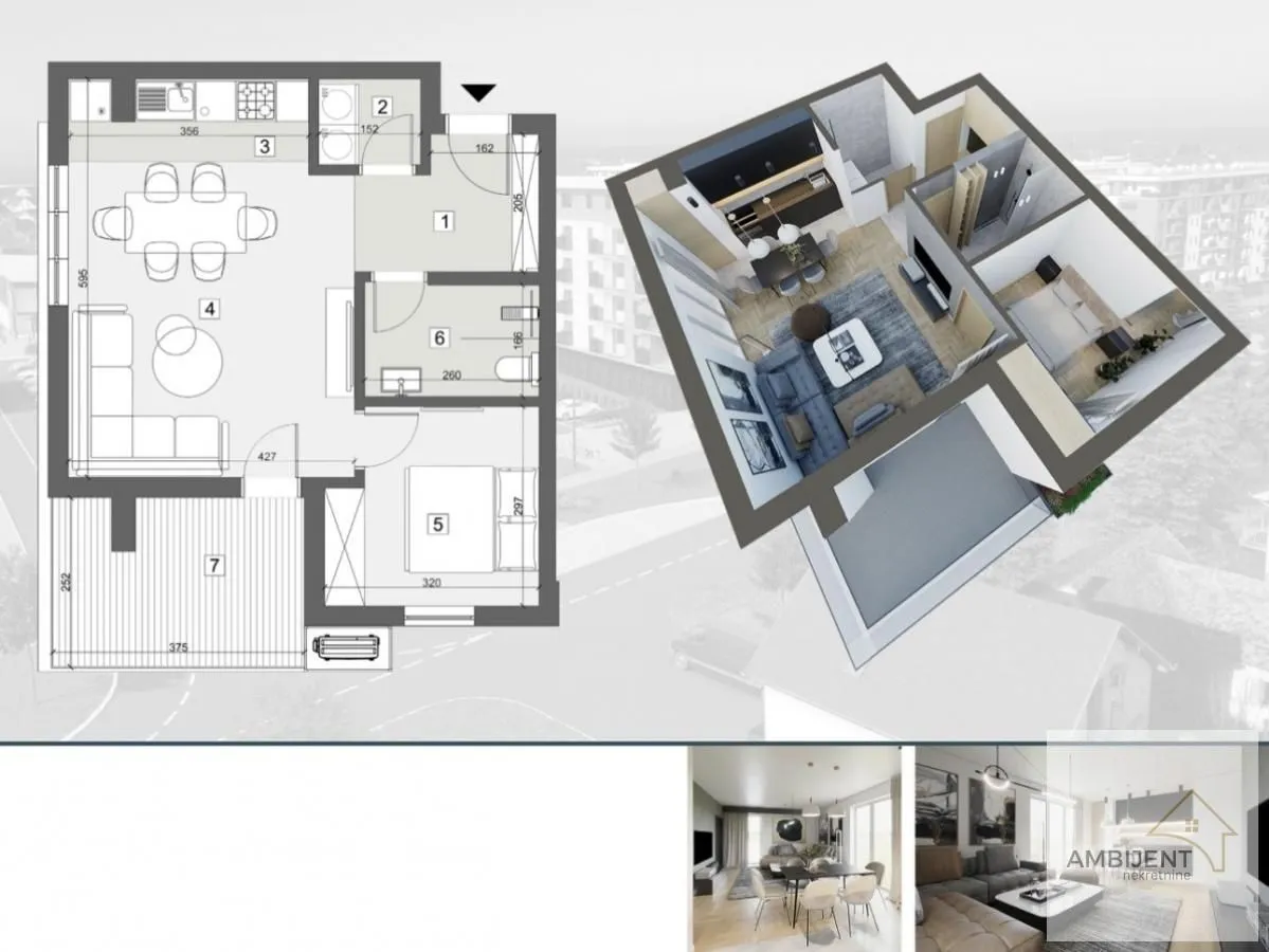 Sale, two bedroom apartment, 55m², Stari Banovci, Stara Pazova