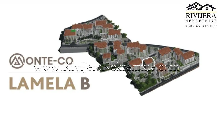 Sale, one bedroom apartment, 45m², Donja Lastva, Tivat