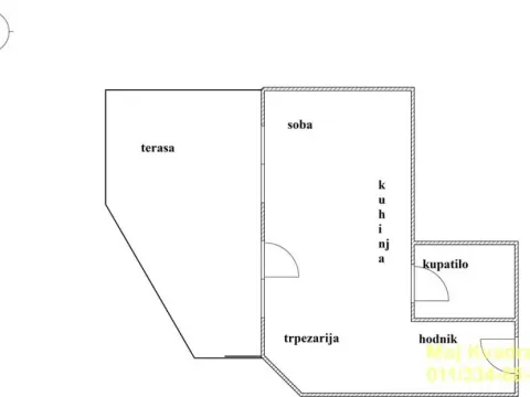 Rent, one bedroom apartment, 48m², Tašmajdan, Palilula Sve Podlokacije - image 11